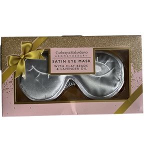 Aromatherapy Satin Eye Mask with clay beads & lavender oil